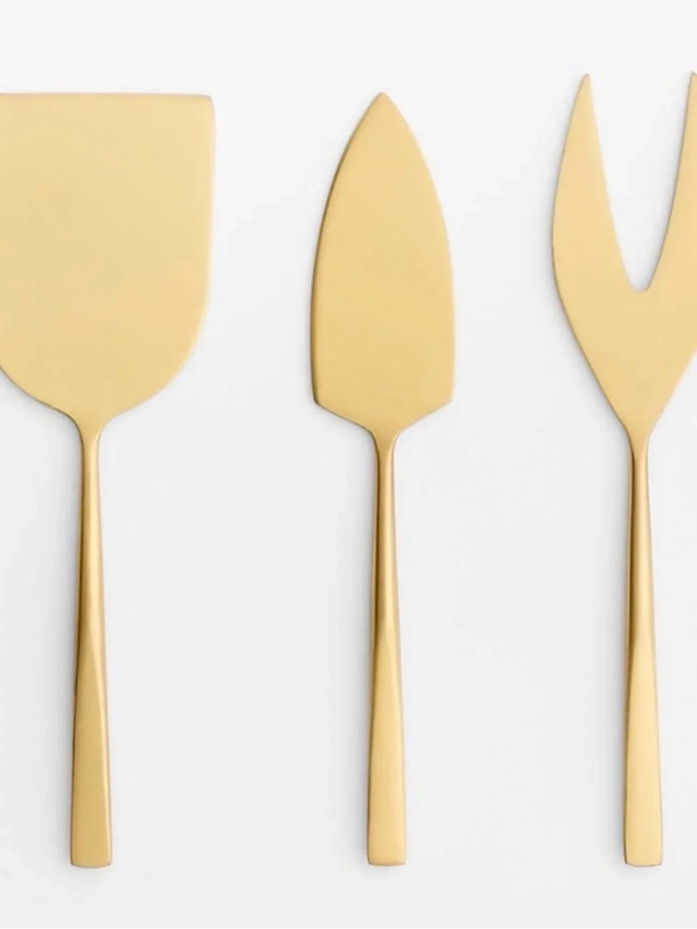 💗 Crate & Barrel-Gold Dessert Serving Set - Elegant Home Dining- NEW IN BOX